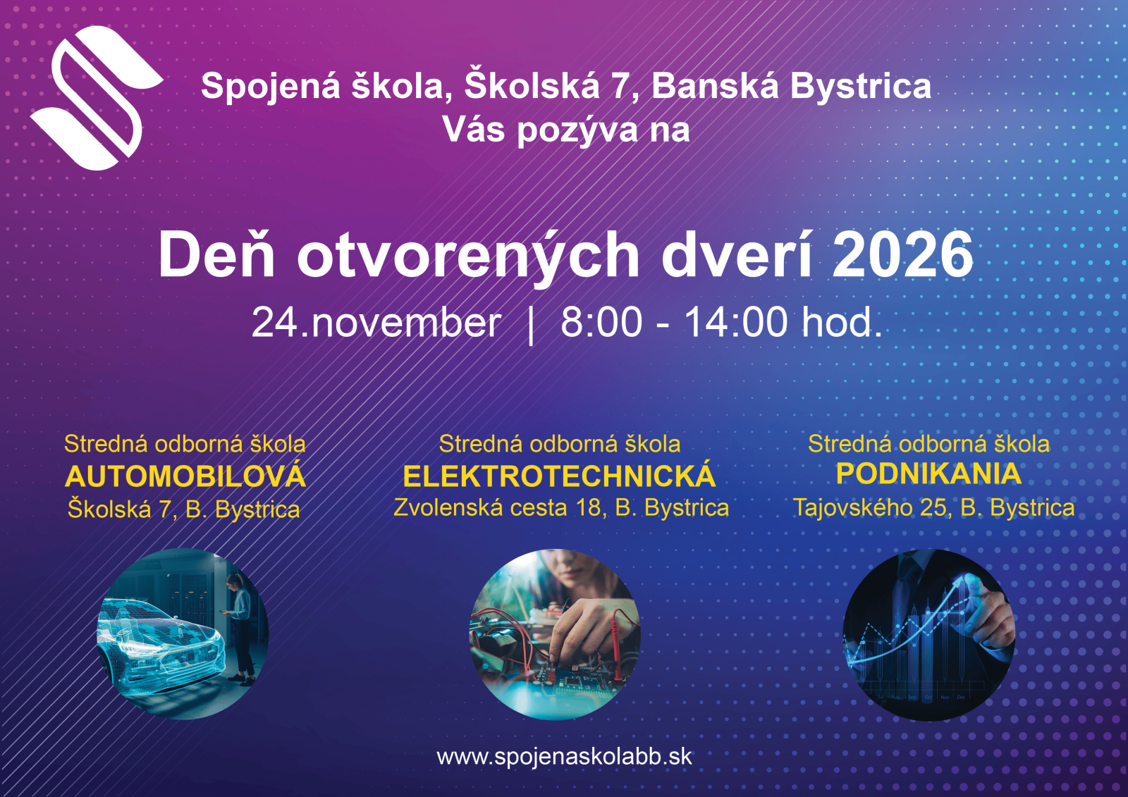Pozv&aacute;nka na Deň otvoren&yacute;ch dver&iacute;